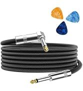Aqdocvf Guitar Cable, Guitar Cord 10ft, with Random-Color Picks | AMP Cord for Bass, Electric Gui...