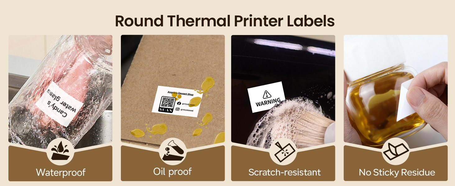 thermal printer labels