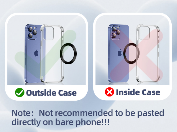 black phone rings for back of phone sticker