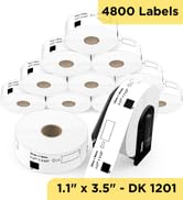 12 Rolls of 1 1/7“ x 3 1/2