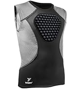 Youper Adult Padded Chest Protector Shirt, Heart-Guard/Sternum Protection for Baseball, Football,...