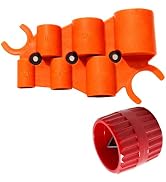 1/4'' - 1'' Depth Gauge and Pipe Deburring Tool Kit, 3/16" to 1-1/2" Inner Outer Pipe Tubing Debu...