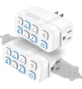 Fosmon Countdown Plug-in Timer Dual Outlets, Indoor Light Timers for Electrical Outlets, 15-30 Mi...