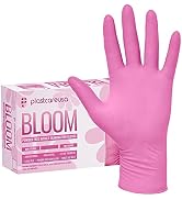 100 Nitrile Exam Gloves 3.5 Mil - Latex & Powder Free, Disposable Non-Sterile Protective Gloves B...
