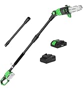SOYUS Pole Saw 8-Inch Cordless, 15-Foot Max Reach Electric Pole Saw for Tree Trimming, 16ft/s Spe...