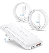 Flat USB C Charger Block,50W Dual Port Foldable & Slim Type C Fast Charging Block,USB C Wall Char...