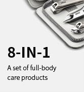 DEOU Premium Manicure Set 8 in 1, 420J2 Stainless Steel Pedicure Kit with Luxury Leather Case, Pr...