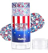 4th of July Body Glitter Stick, Patriotic Hair Face Glitter Stick, Fourth of July Outfits and 250...