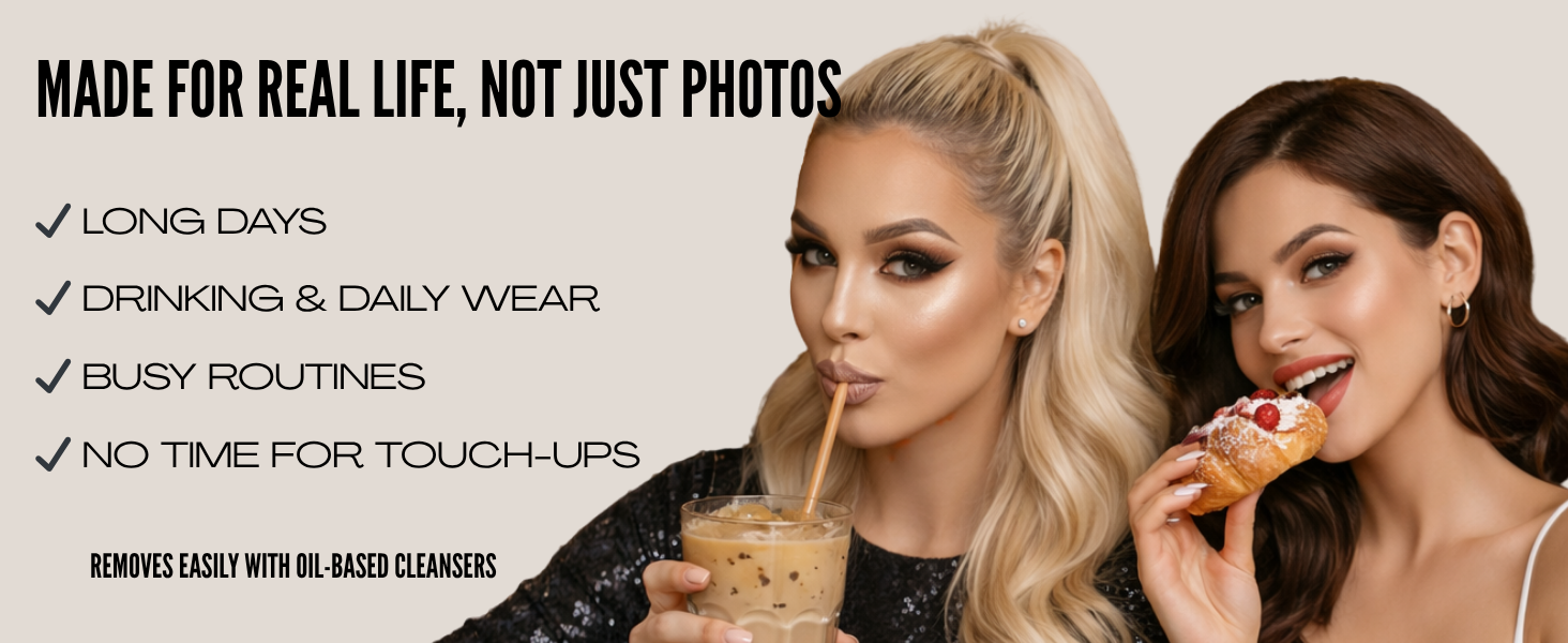 Made for real life, not just photos. Long days, drinking and daily wear