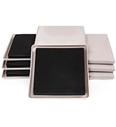 Ezprotekt 8 Pack Reusable Large Furniture Sliders for Carpet, 5 Inch Square Furniture Movers Slid...