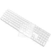 ProElife Keyboard Cover Skin for 2018 2017 Apple iMac Magic Keyboard with Numeric Keypad MQ052LL/...
