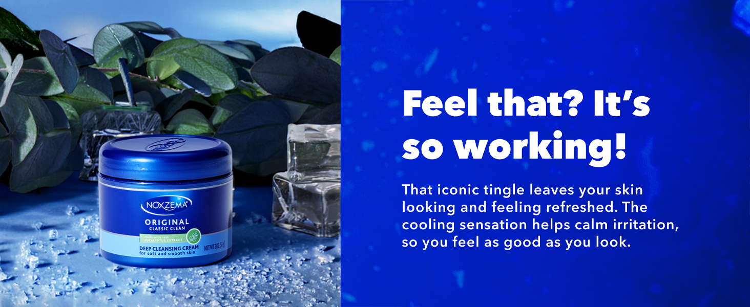 Start your routine with the Noxzema cleanser, designed to lift away dirt, oil