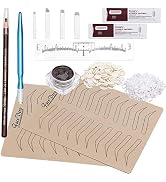 Eyebrow Microblading Kit, Fenshine Permanent Microblading Tattoo Practice Kit Microblading Needli...