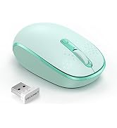 TECKNET Wireless Mouse for Laptop, 2.4G Quiet Computer Mouse with USB Receiver, 4 Buttons Portabl...