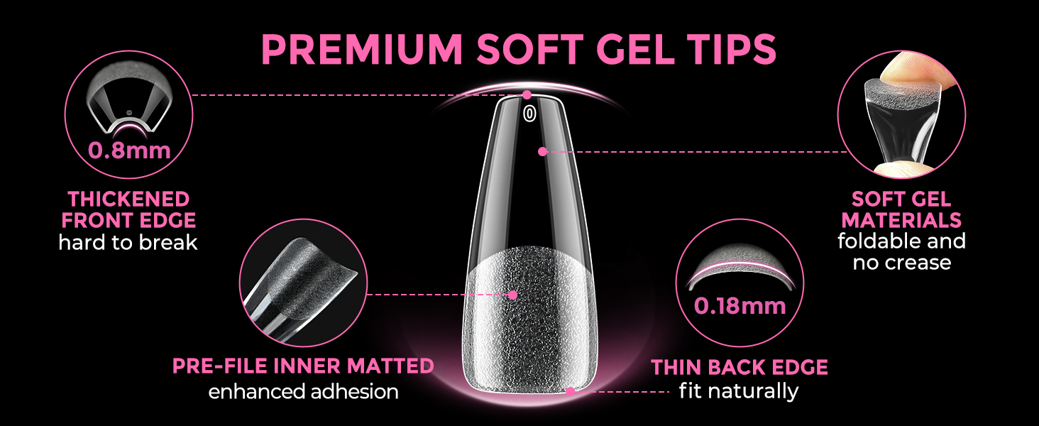 premium soft gel tips