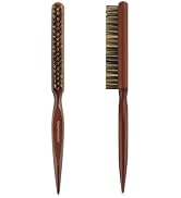 GranNaturals Hard Bristle Teasing Hair Brush for Women - Stiff Slick Back Comb with Rat Tail Pick...