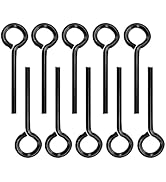 Aienxn 10pcs Black 5/32 inch Standard Hex Dogging Key with Full Loop, Metal Allen Wrench Door Key...