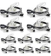 Retevis Case of 10, Walkie Talkie Earpiece with Mic, Comfortable Acoustic Tube, for RT22 RT21 RT6...