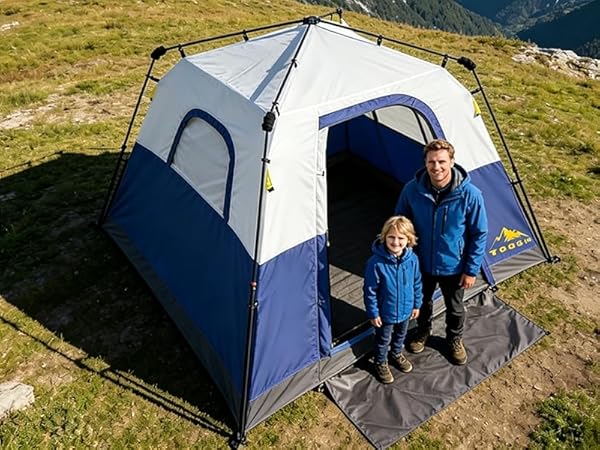 double wall tent top view waterproof no mesh
