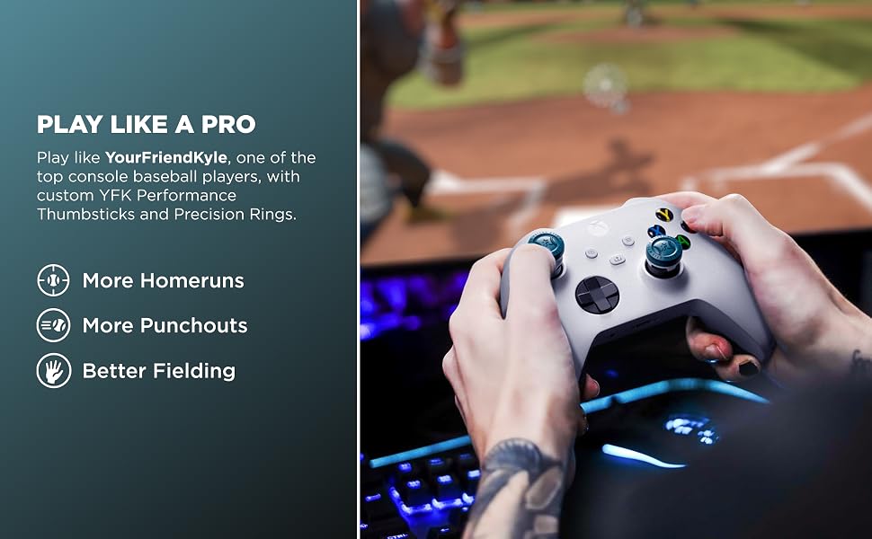 YourFriendKyle KontrolFreek Thumb Sticks Precision Rings PS5 Xbox
