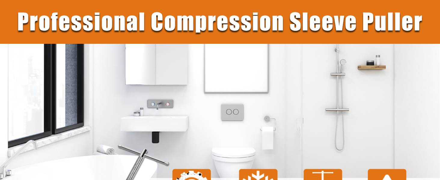 Compression Sleeve Puller Tool Remove Nut & Ferrule Of Pipe