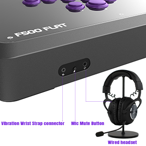 F500 FLAT Fight Stick All Button Arcade Controller for PS4, PC, Xbox Series S/X, Xbox One, Switch