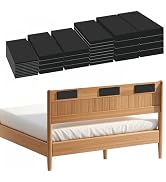 BADAO 34pcs EVA Foam Headboard Stoppers for Wall - 4 Sizes (5mm, 10mm, 15mm, 20mm) Bed Wall Bumpe...