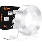Jofuler Double Sided Tape Heavy Duty, Clear Double Sided Mounting Tape, Removable and No Residue ...