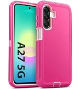 Jelanry for Samsung Galaxy A27 Rugged Series Case - Pink, Heavy Duty Shockproof Tough Bumper Dual...