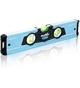 MELOTOUGH 12 Inch Torpedo Level Magnetic,Small Leveler Tool,Aluminum Level with Inch Scale,45°/90...