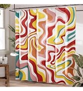 AmazerBath Colorful Shower Curtain, 72x72 Washable Cloth Modern Abstract Shower Curtains for Bath...