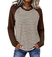 WIHOLL Long Sleeve Shirts for Women Crewneck Tops Fall Clothes Outfits 2026 | Dressy Casual Crewn...