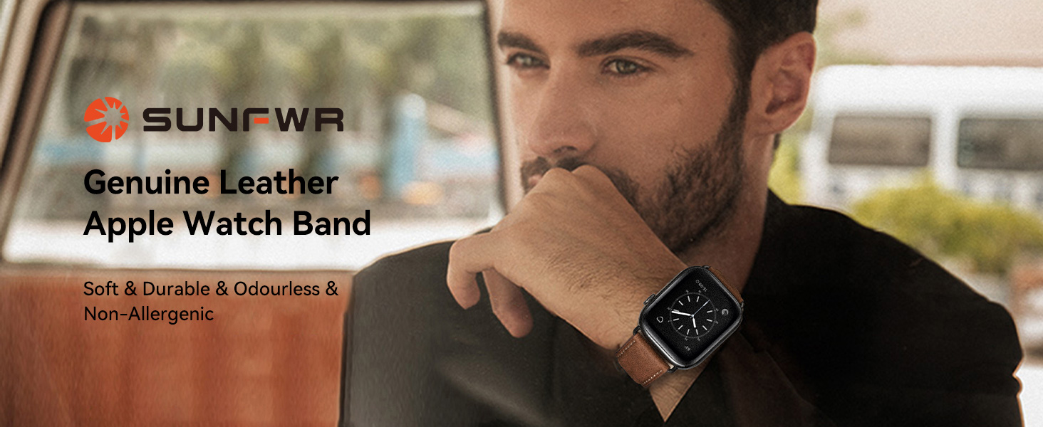 genuine Leather Apple watch band