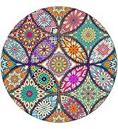 BOSOBO Mouse Pad, Round Mandala Mouse Mat, Cute Mouse Pad with Design, Non-Slip Rubber Base Mouse...
