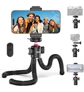 ULANZI MT-91 Flexible Octopus Tripod for Phone, GoPro&Camera, 3-in-1 Mini Tripod w Bluetooth Remo...