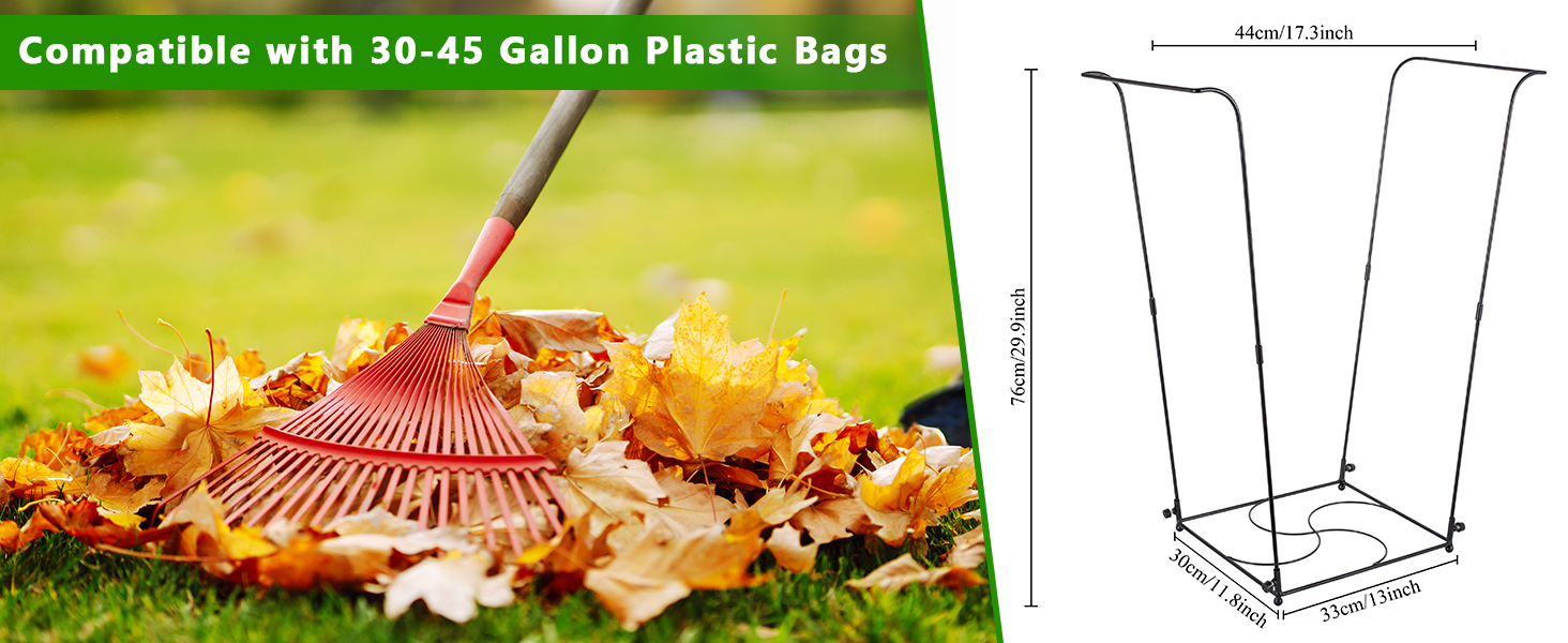 Garden Trash Bag Holder