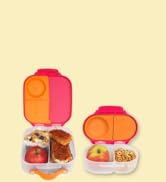 b.box Mini Lunch Box + Snack Box (Strawberry Shake): Includes Kids Lunch Box (4 1/4 cup Capacity)...