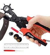 Professional Leather Hole Puncher – Leather Punch Tool for Belts, Watch Bands, Handbag Straps and...