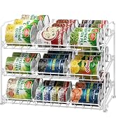 Simple Houseware Stackable Can Organizer Rack for Pantry/Cabinet - 11.5" D x 17" W x 13.75" H, Ho...
