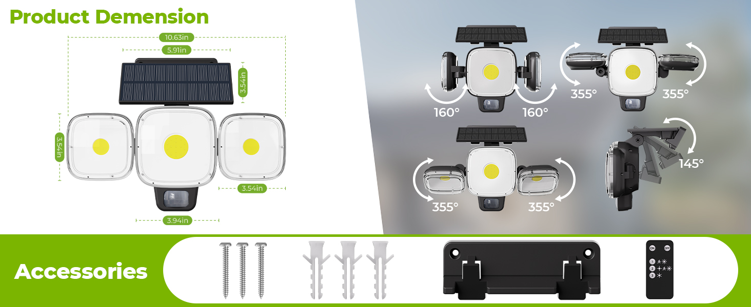 solar motion sensor light
