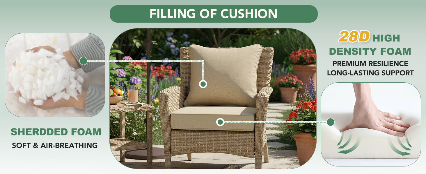 deep seated outdoor cushions