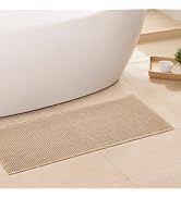 GRLYUH Waffle Bath Mat - Boho Bathroom Rugs Non Slip Washable, Super Absorbent & Quick Dry, Soft ...