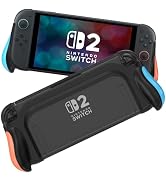 MEQI Dockable Grip Case Compatible with Nintendo Switch 2, Ergonomic Handheld Protective Cover Ac...
