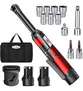Dobetter Electric Ratchet Wrench 3/8 Cordless Ratchet Wrench Set, Extended 55 N·m Battery Powered...