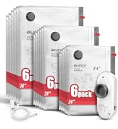 IDEATECH 18Pack Travel Vacuum Storage Bags with USB Pump,Carry-On Size Compression Packing Bags, ...