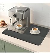 DTCSWACN Dish Drying Mat for Kitchen Counter-Coffee Mat Bar Accessories,Super Absorbent, Hide Sta...