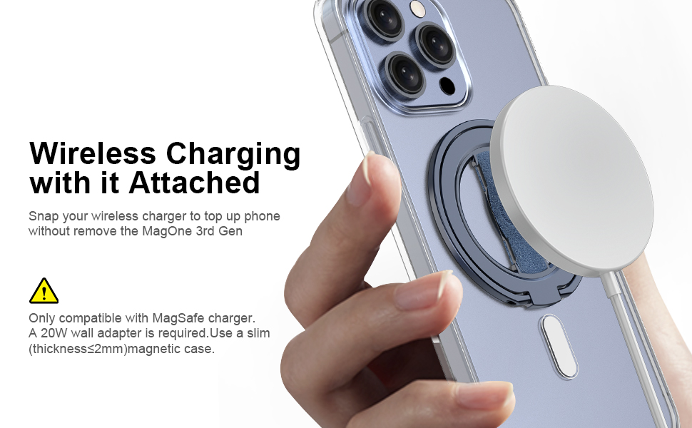 EWA MagSafe Cell Phone Ring Holder Kickstand