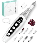 PediLux Pro Professional Manicure Pedicure Kit, Cordless Electric Nail File Drill Set, Thick Toen...