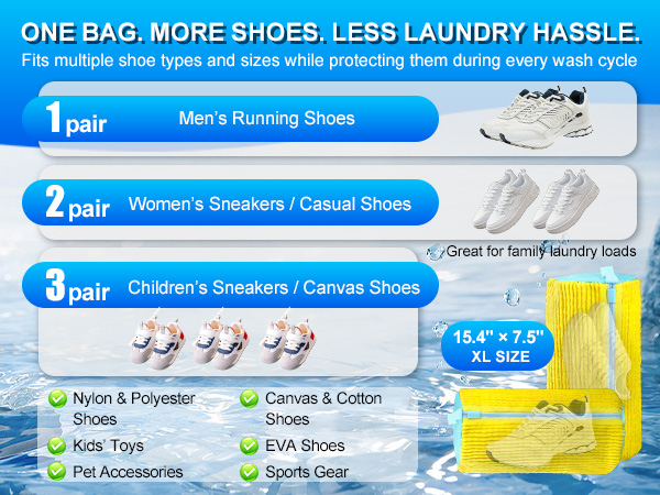 shoe washing bag