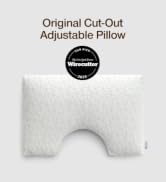 Coop Home Goods Cut-Out Side Sleeper Pillow - Notch Memory Foam Pillow, Cervical Pillow for Side ...